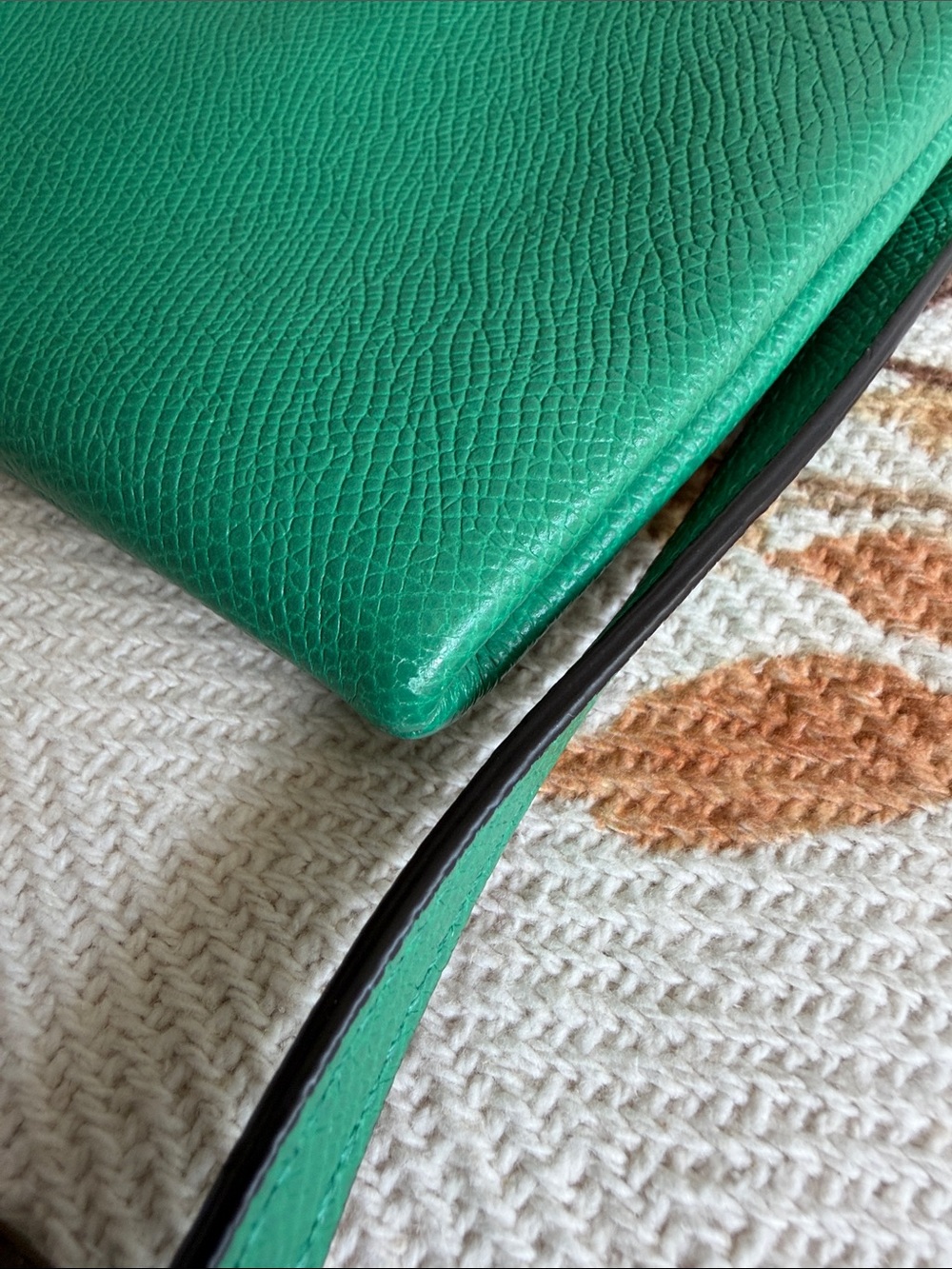 Coach Green Leather Chain Strap Crossbody - Picture 8 of 9
